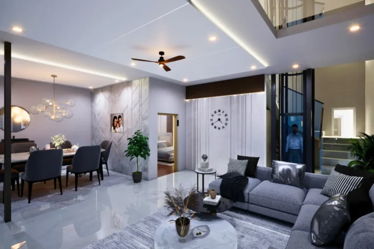 Inside-Living-and-Entrance-view-of-a-4bhk-premium-villa-in-Madhura-Gardens